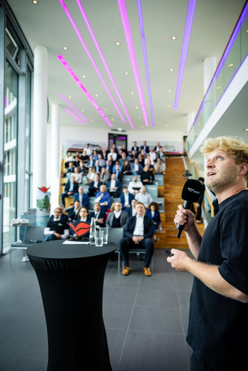 Pitch von revincus beim AIDA Innovation Hub